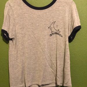 Grey and dark blue shirt